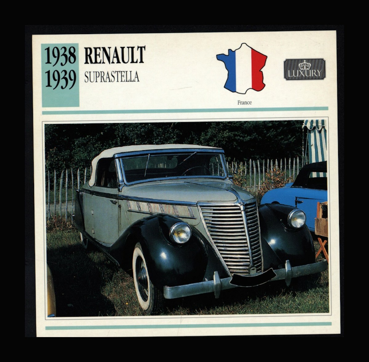 1938-1939 Renault Suprastella ATLAS EDITION Classic Car Info Spec