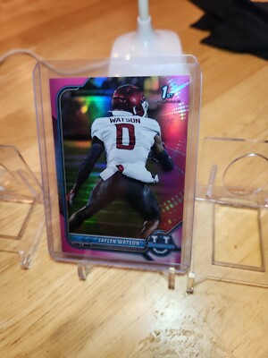 2022 BOWMAN UNIVERSITY JAYLEN WATSON 1ST BOWMAN PINK REFRACTOR #76 WASHINGTON ST