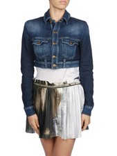 Diesel Womens Ruine-ne Jacket Denim 2xs
