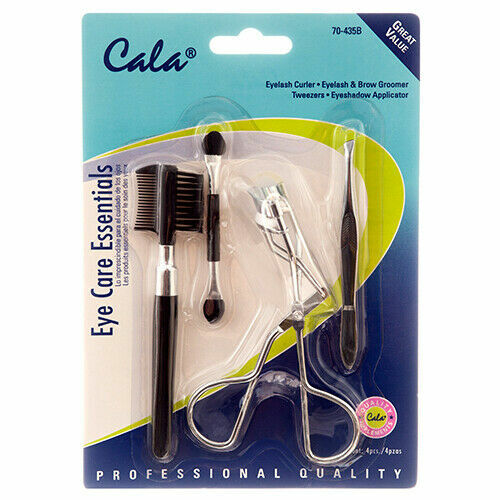 4/pk Cala Eye Care Essentials Eyelash Curler Eyelash & Brow Groomer
