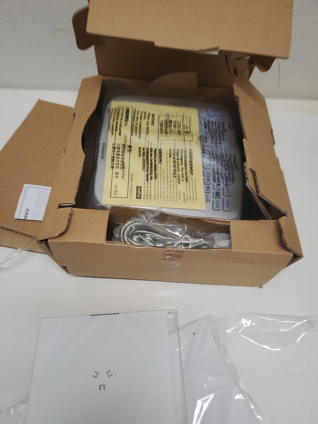 NEW Casio CW75 Disc Title Printer Import Titles on CD DVD USB