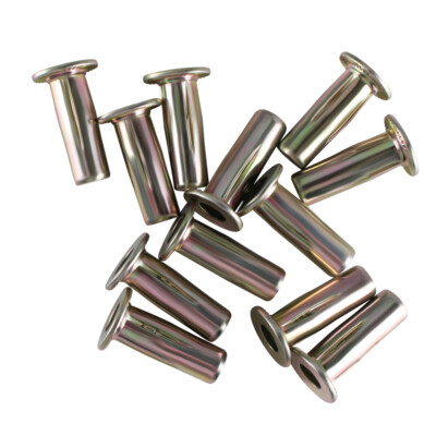 30pcs M6 Multi-Grip Rivet Nuts Pre-Bulbed Shank Insert Nut Color-Zinc-Plated