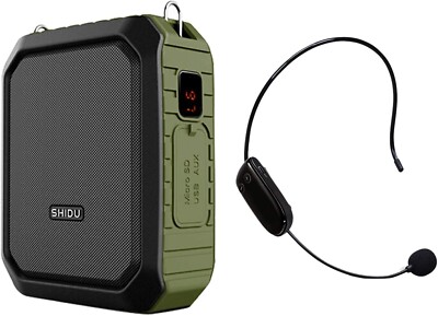 18W Portable Bluetooth Voice Amplifier with Headset Microphone   Waterproof Spea