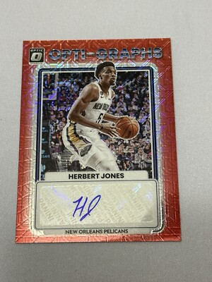 2022-23 Donruss Optic Opti-Graphs Autograph Herbert Jones Pelicans