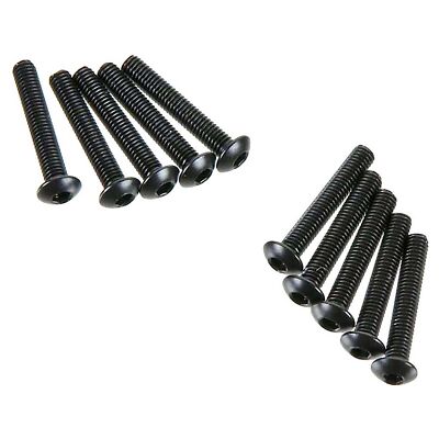 Axial Racing M3x18mm Hex Socket Button Head Screws, Black (10pcs