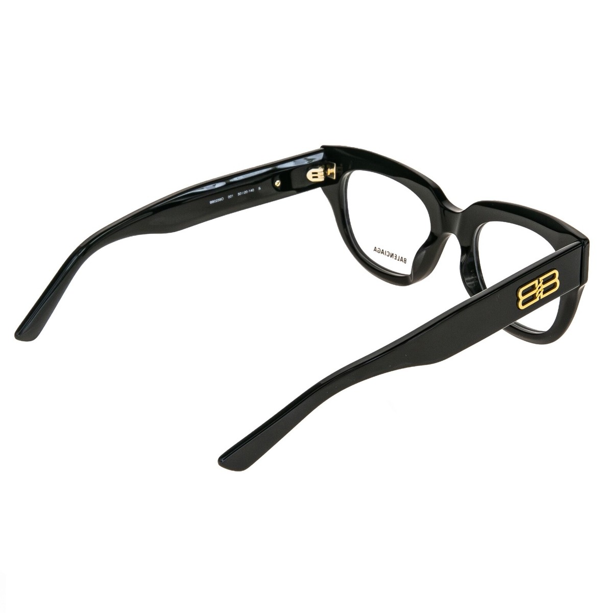 BALENCIAGA happyさん専用 BALENCIAGA 0239 Black Bold BB Logo Eyeglasses 50mm BB0239O Optical