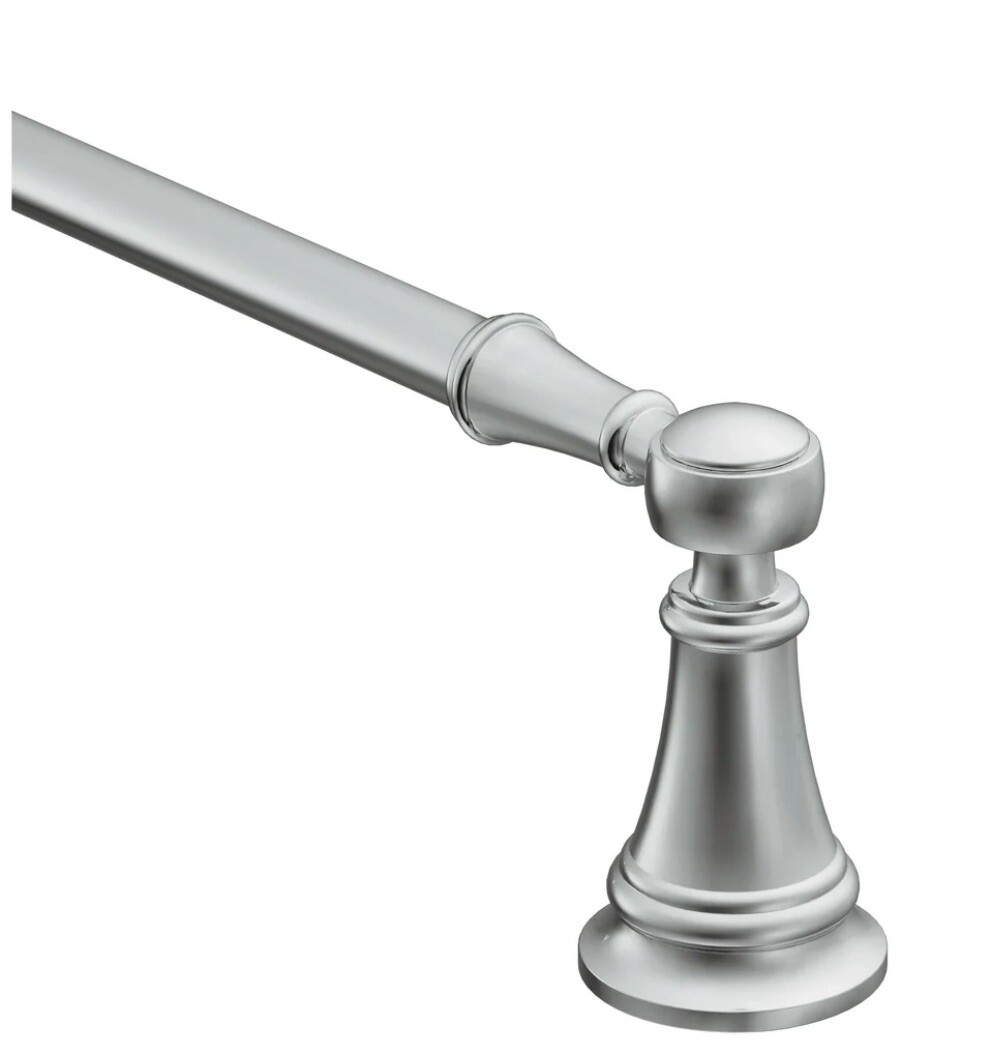 Moen YB8418CH Weymouth 18-Inch Single -Towel Bar, 18 Inch, C