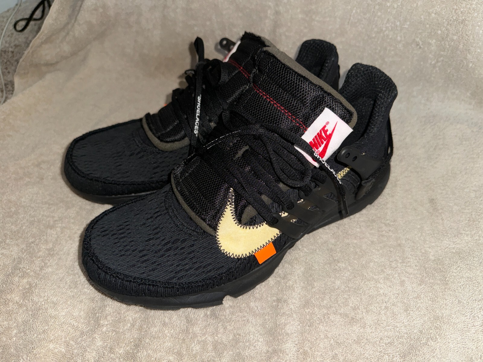 OFF WHITE X NIKE Nike Air Presto x bianco sporco nero basso (2018) taglia 11