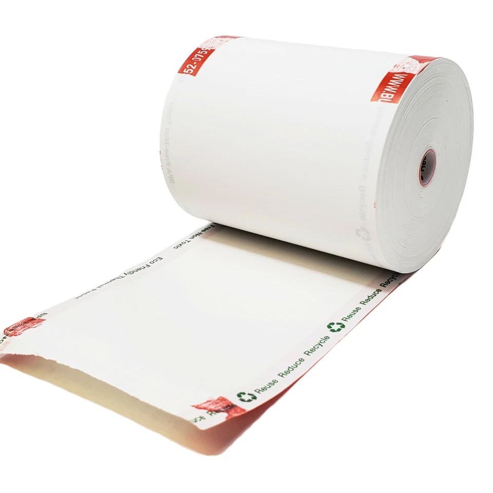 BUYREGISTERROLLS® 3-1/8" x 230' THERMAL POS RECEIPT PRE -PRINTED ROLL PAPER BPA FREE USA 50 ROLLS