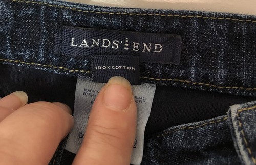 Land's End Denim Skort Junior Size 16 Women's Size S 30" Waist - Picture 3 of 7