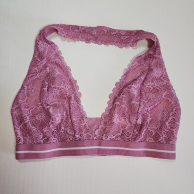 Women's Lace Halter Bralette Rose Colsie Size S