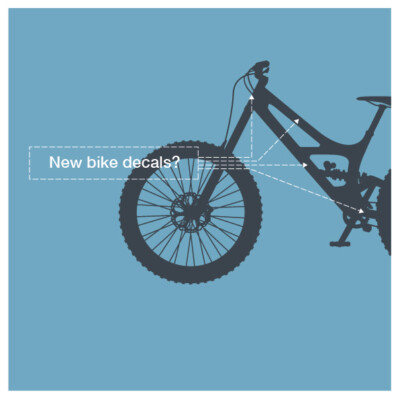Special order bike decals (see options) - 20 colour options