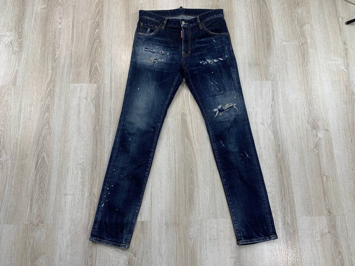 Mens jeans Dsquared2 Size 46 Color Blue | eBay