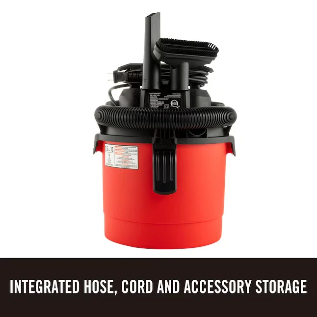 CRAFTSMAN 2.5-Gallons 2-HP Corded Wet/Dry Shop Vacuum with Accessories Included - Image 4 of 4