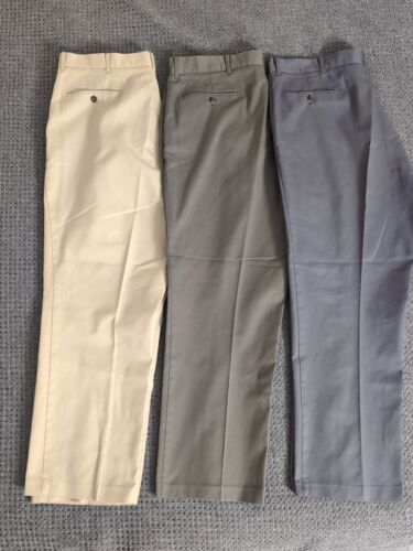 David Taylor pants 40x29 Lot Of 3 pairs Grey Beige Olive