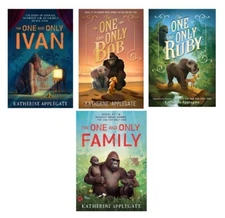 THE ONE & ONLY SERIES BY KATHERINE APPLEGATE IVAN, BOB, RUBY & FAMILY 4 Books PB