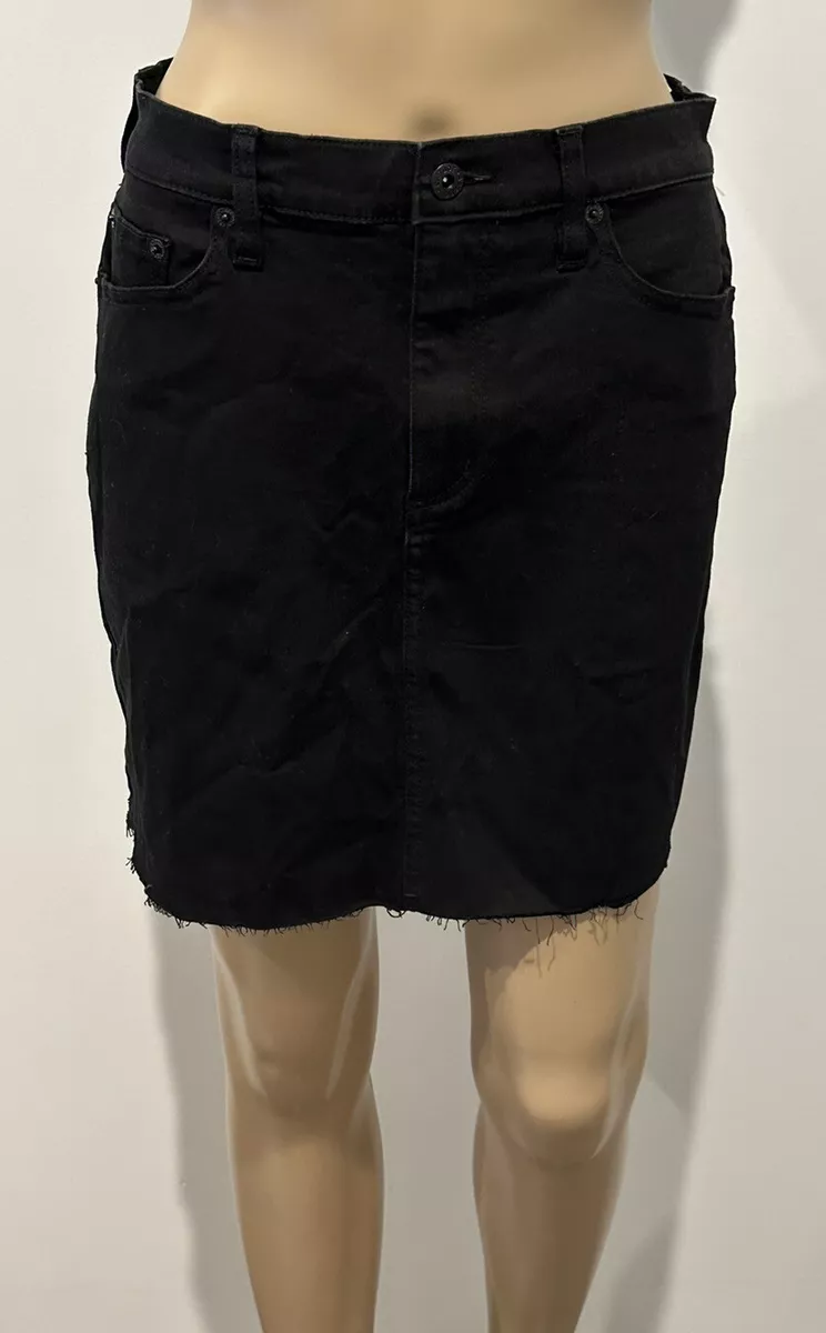 Bardot black denim skirt sales