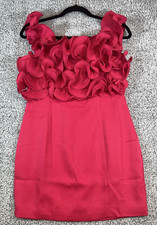 Do+Be Dress Large Gemma Petal & Pup Ruffles Off The Shoulder Mini Hot Pink Party