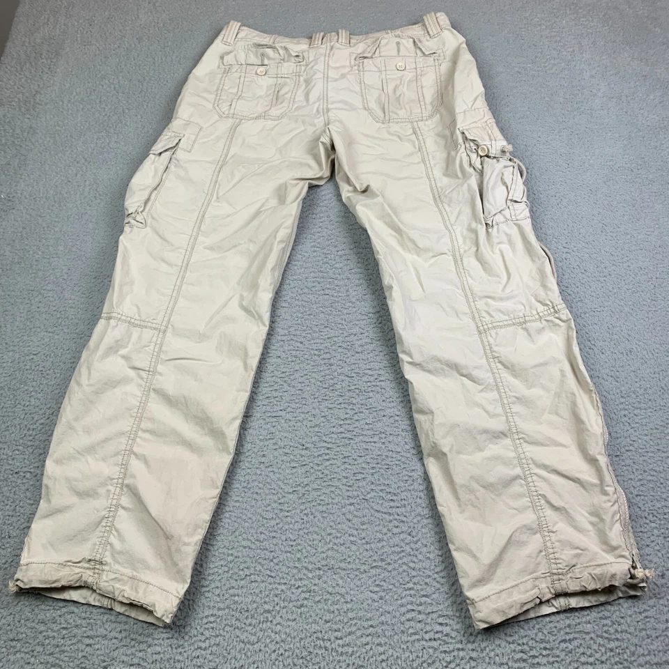 Pantalones GAP de Colección para Mujer 12 Y2K Carga Utilidad Paracaidista Sueltos Pierna Ancha Pull On Foto 2 de 4