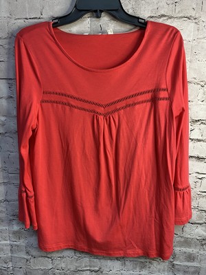 Boden Womens Pink Long Sleeve Blouse Sz US10 Cut Out Design JO238 Casual Euc | eBay