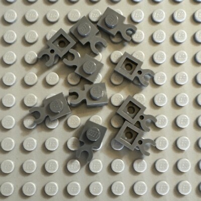 LEGO Modified Plate - Dark Bluish Gray - 1x1 with Open O Vertical 