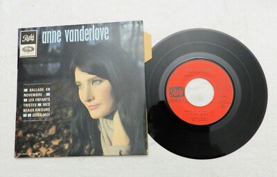 45 RPM EP,  Anne Vanderlove, Ballade En Novembre, PS, FRENCH POP/CHANSON, VG++