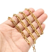 2meters 18k Gold Stainless Steel Bone Shape Link Chain