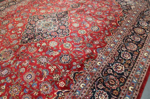 Orient Perserteppich Rug Tapis Carpet - KESHAN - 382X274cm - A4244 (NEUWERTIG) - Bild 13 von 18