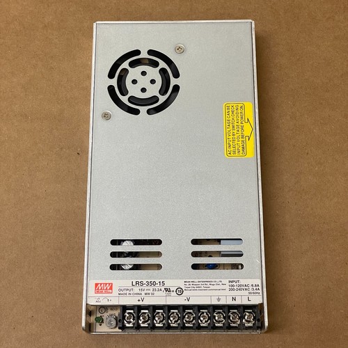 FUENTE DE ALIMENTACIÓN MEAN WELL MODELO LRS-350-15 100-120VAC/6.8A 200-240VAC/3.4A 50/60HZ - Imagen 4 de 10
