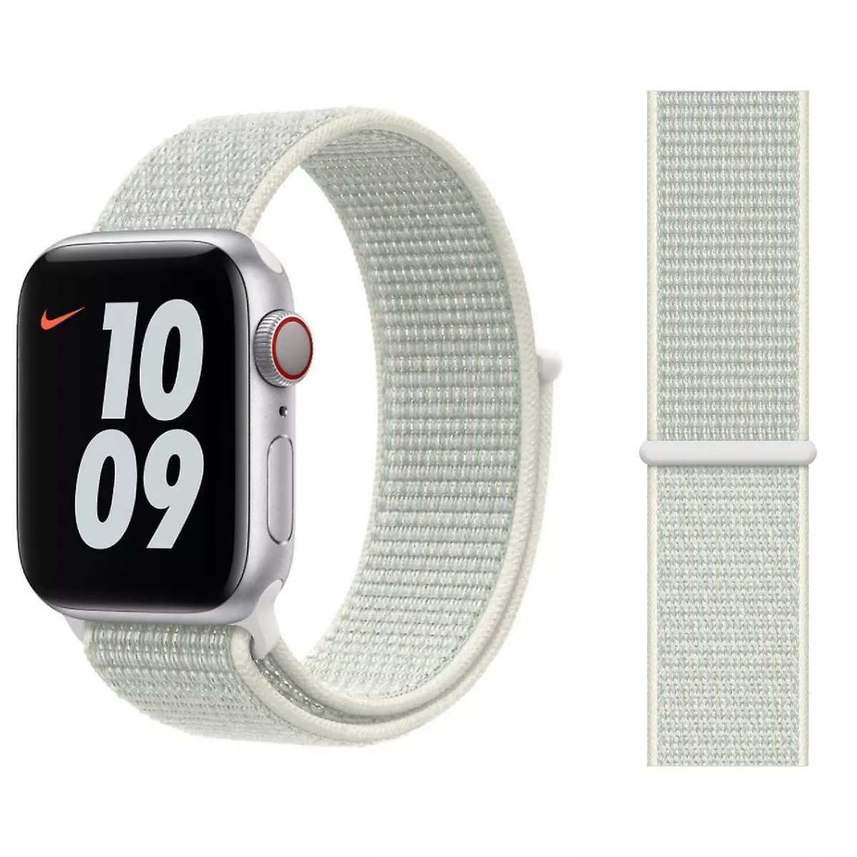 Genuine Apple Nike Nylon Sport Loop Watch Band Spruce Aura 42mm 44mm 45mm