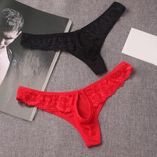 Striking Mens Lingerie See Through Mesh Thong Underwear for an Exquisite Look