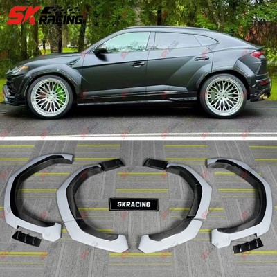 For Lamborghini Urus 18-22 Carbon Fiber/Black Fender Flare Wide Wheel Arch Cover