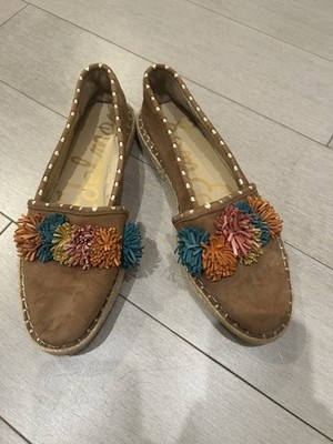 Sam Edelman Pom Pom Espadrille Issa Flats Women s Size 8.5 38.5 EUR