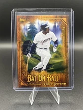 2025 Topps X Bob Ross The Joy of Baseball 19/25 - Bat on Ball Tony Gwynn #BOB-15