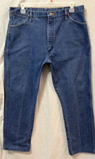 VTG Wrangler Jeans Blue Cowboy Cut 13MWZ-Men's 40x34 40x30.5 Made In USA