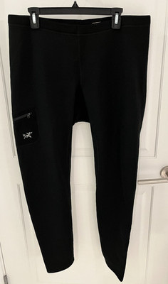 NWOT Arc'teryx Mens Black Athletic Rho AR Polartec Base Layer Bottom Pants XL
