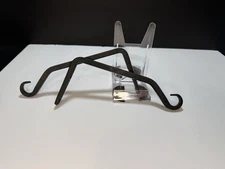 Black Iron Hooks Set of Two 7” Long Excellent Condition