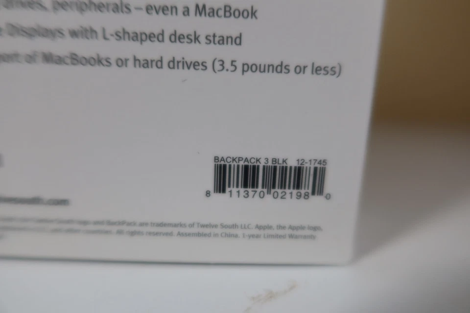 Twelve South Backpack for iMac Storage Shelf for Hard Drive NEW - Image 4 of 4