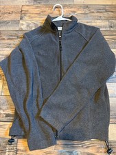 womens COLUMBIA fleece zip up gray jacket siz...