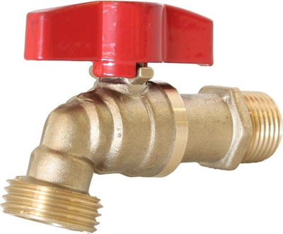 #ad 3 4quot; MIP Brass Ball Valve Hose Bibb w Extra Large Handle and Extended Body $29.04