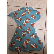 Sleeping Baby Zipadee-Zip Fox Print Transition Swaddle Sleep Sack Small 4M-8M