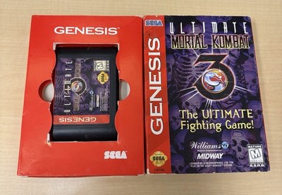 Ultimate Mortal Kombat 3 Sega Genesis Box & Game No Manual Authentic
