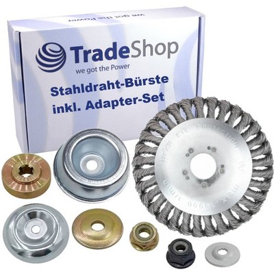 Stahldrahtkopf 150mm inkl. Adapter-Set für Stihl FS-KM FS86 FS106 FS108