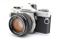 Near MINT Olympus OM 1 Silver SLR Film CameraG.Zuiko Auto S 50mm F1.4 Japan