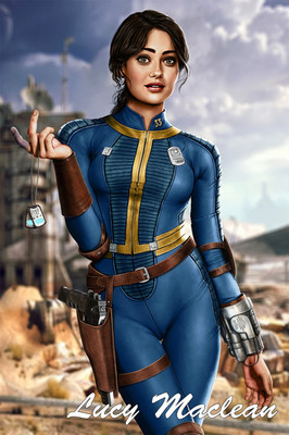 Fallout 4 Lucy MacLean Premium Poster Gaming Fan Gift