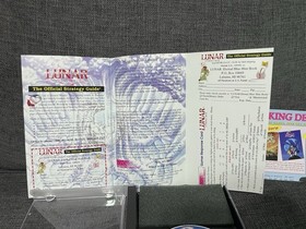 Lunar: Eternal Blue (Sega CD, 1995) Complete W/ Reg Card & Merch Insert Untested