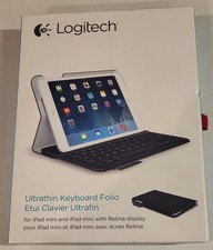 Logitech Wireless Ultrathin Keyboard Folio Case for iPad Mini  Retina