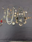 Vintage Signed Costume Jewelry Lot Necklaces Clip Earrings Bracelet Brooch