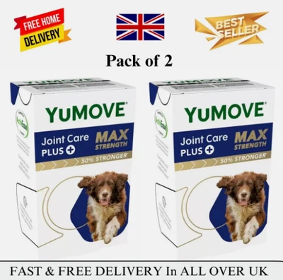 BRANDED Lintbells YuMOVE Senior MAX Strength Dog Joint Supplement Stiff Older Dogs-240