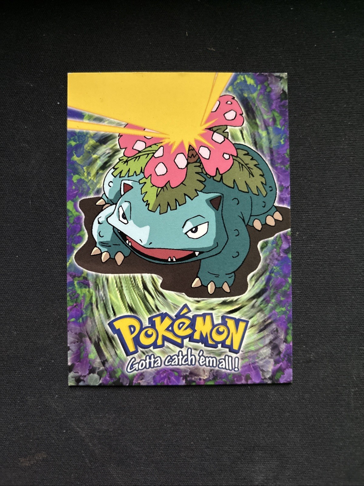 #03 Venusaur E3 Non Foil Topps First Movie Pokemon Card BLACK LOGO